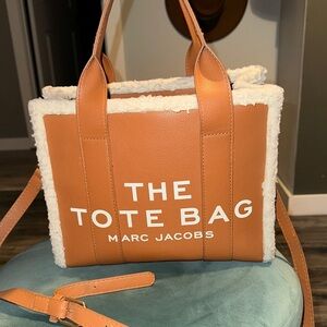 Marc Jacobs Brown Tote with Cream Accents